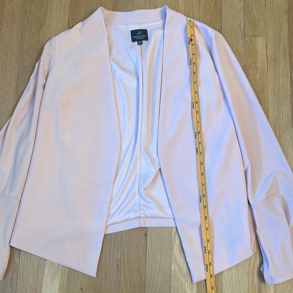 Adrianna Papell Blush Pink Bell Sleeve Open Front Blazer  Women’s Size Medium - Picture 7 of 15